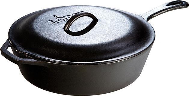 Lodge - 4.7 L Cast Iron Covered Deep Skillet - L10CF3