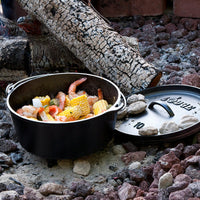 Lodge - 4.7 L Cast Iron Deep Camp Dutch Oven - L10DCO3
