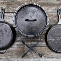 Lodge - 5 PC Wildlife Series Cast Iron Cookware Set - L5WLSETA