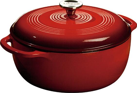 Lodge - 5.7 L Dutch Oven Red - EC6D43