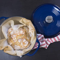 Lodge - 5.7 L Enameled Cast Iron Dutch Oven Indigo - EC6D32