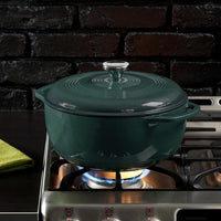 Lodge - 5.7 L Enameled Cast Iron Dutch Oven Lagoon - EC6D38