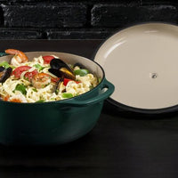 Lodge - 5.7 L Enameled Cast Iron Dutch Oven Lagoon - EC6D38