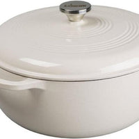 Lodge - 5.7 L Enameled Cast Iron Dutch Oven Oyster - EC7D13 - DISCONTINUED
