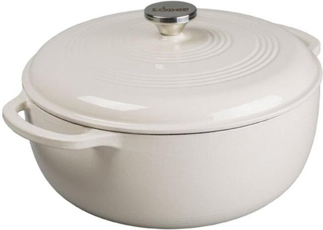 Lodge - 5.7 L Enameled Cast Iron Dutch Oven Oyster - EC7D13 - DISCONTINUED