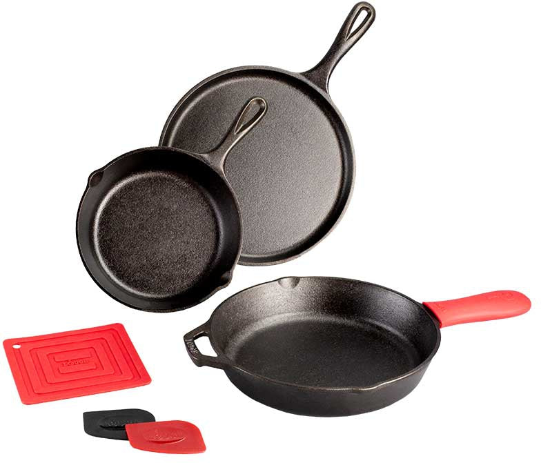 Lodge - 6 PC Essential Cast Iron Skillet Set - L6SPB41