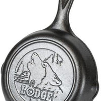 Lodge - 6.5" Wildlife Wolf Cast Iron Skillet - L3SKWLWF