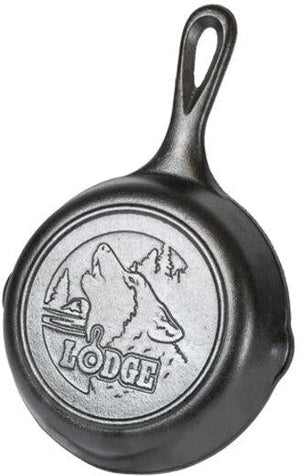 Lodge - 6.5" Wildlife Wolf Cast Iron Skillet - L3SKWLWF