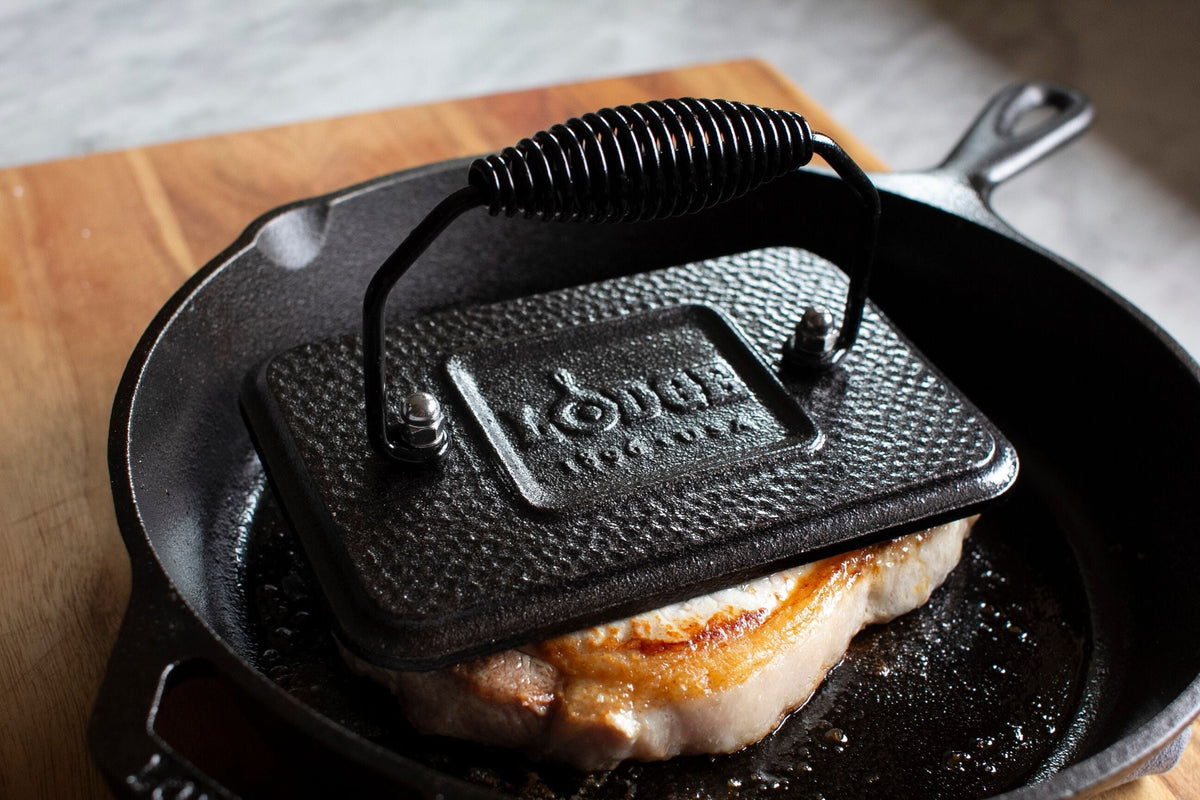 Lodge - 6.75" x 4.5" Rectangular Cast Iron Grill Press - LGP3