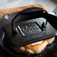 Lodge - 6.75" x 4.5" Rectangular Cast Iron Grill Press - LGP3