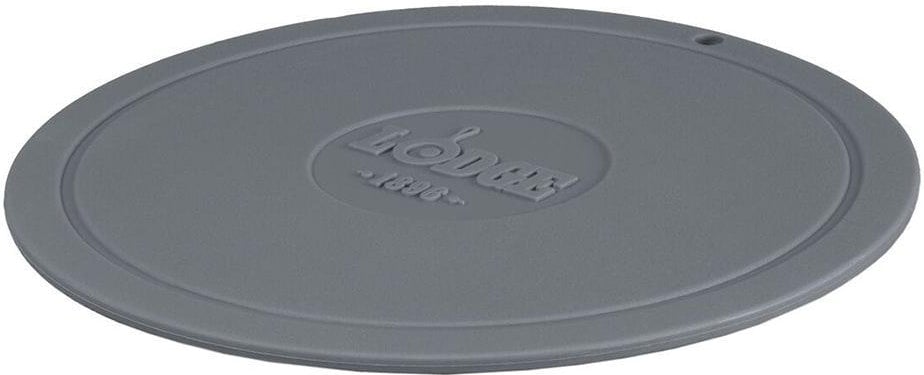 Lodge - 7.25" Deluxe Round Silicone Trivet Stone Gray - AS7DT06