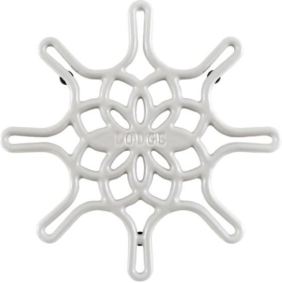 Lodge - 8" Enameled Cast Iron Skillet Trivet Oyster - EC8ST13