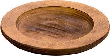 Lodge - 8" Round Walnut Wood Underliner - U3RP