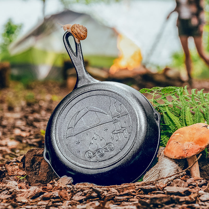 Lodge - 8" Wanderlust Cast Iron Tent Skillet - L5SKWND