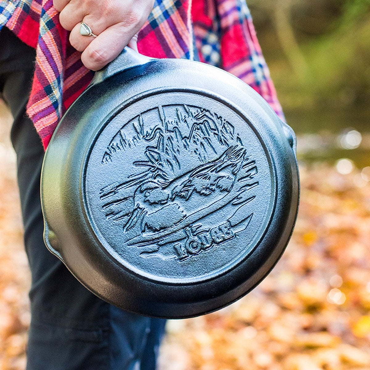 Lodge - 8" Wildlife Duck Cast Iron Skillet - L5SKWLDKCN