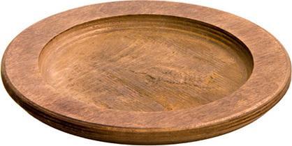 Lodge - 9.5" Round Walnut Wood Underliner - U5RP