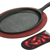 Lodge - Cast Iron Fajita Set - LFSR3