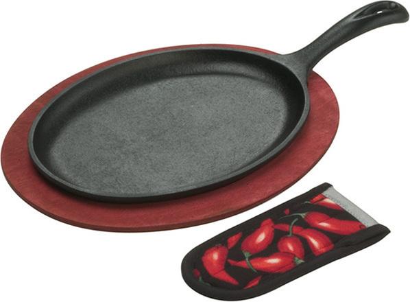 Lodge - Cast Iron Fajita Set - LFSR3