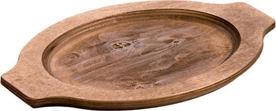 Lodge - Grip Style Oval Walnut Wood Underliner - UGOH