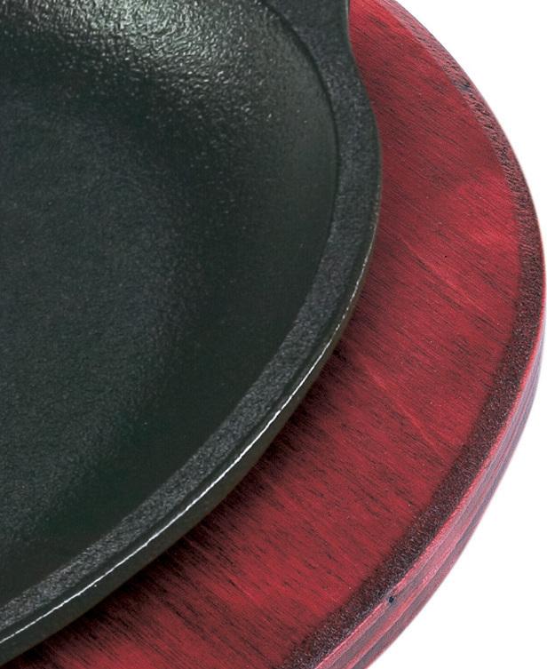 Lodge - Oval Wood Underliner Red - UOPB1