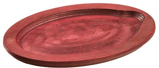 Lodge - Oval Wood Underliner Red - UOPB1