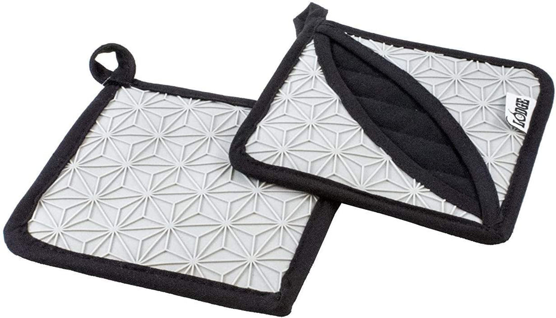 Lodge - Silicone & Fabric Potholder/Trivet Grey - ASFPH05