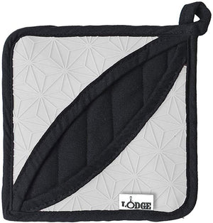 Lodge - Silicone & Fabric Potholder/Trivet Grey - ASFPH05