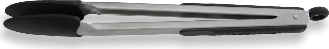 Messermeister - Black 12" Silicone-Coated Locking Tongs - 800-94