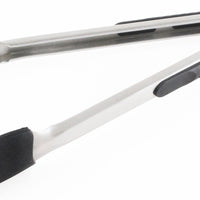 Messermeister - Black 12" Silicone-Coated Locking Tongs - 800-94