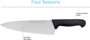 Messermeister - Black Four Seasons 7" Kullenschliff Santoku Knife - 5010-7K