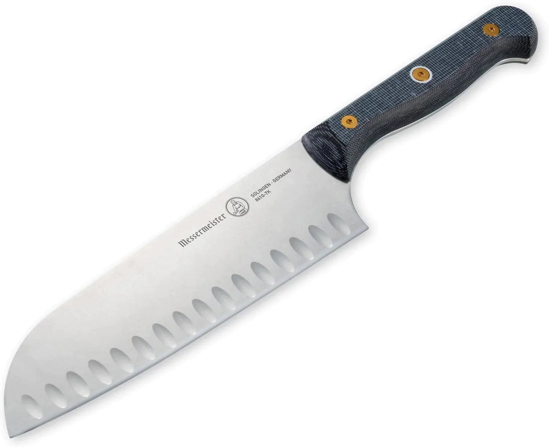 Messermeister - Custom 7" Kullens Santoku Knife - 8610-7K