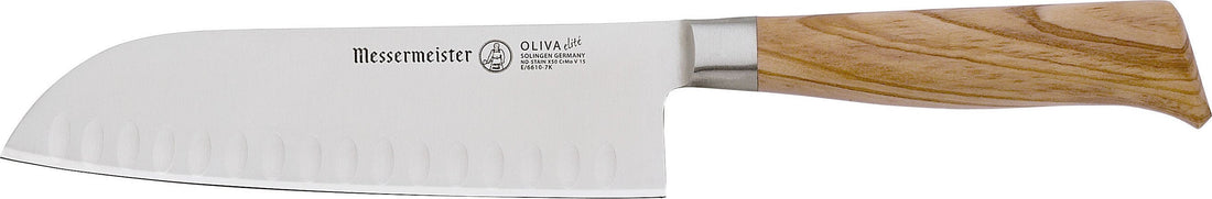 Messermeister - Oliva Elite 7" Kullenschliff Santoku Knife - E/6610-7K