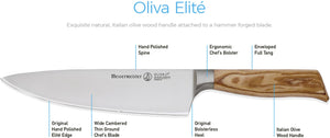 Messermeister - Oliva Elite 8" Scalloped Offset Knife - E/6644-8