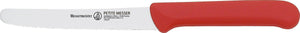 Messermeister - Red Petite Messer 4.5" Serrated Tomato Knife with Matching Sheath - 106/R