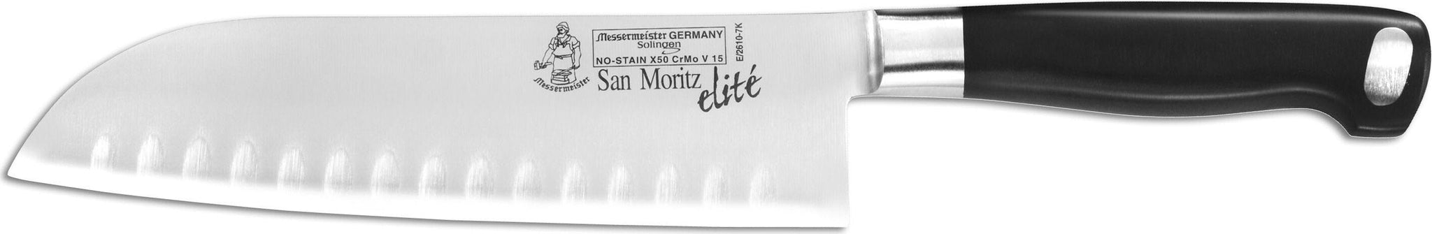 Messermeister - San Moritz Elite 7" Kullenschliff Santoku Knife - E/2610-7K