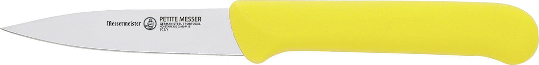 Messermeister - Yellow Petite Messer 3" Spear Point Parer with Matching Sheath - 102/Y