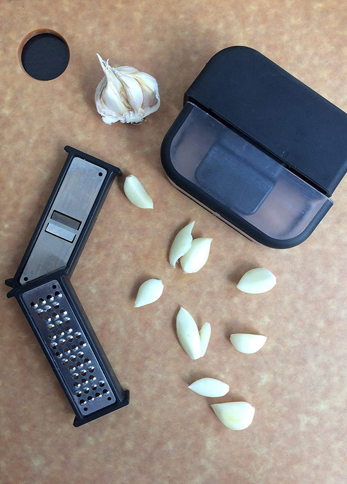 Microplane - Garlic Slicer Mincer Set Black - 48048