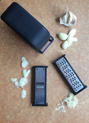 Microplane - Garlic Slicer Mincer Set Black - 48048