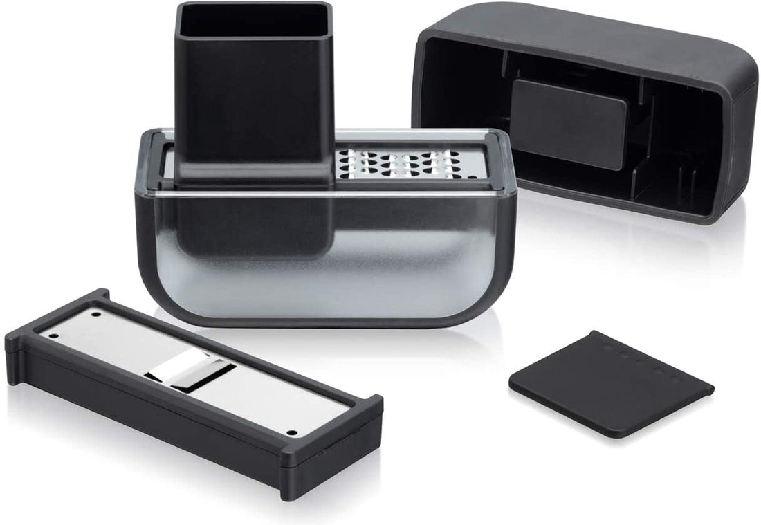 Microplane - Garlic Slicer Mincer Set Black - 48048