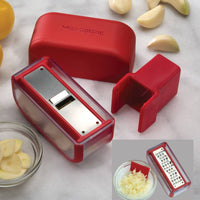 Microplane - Garlic Slicer Mincer Set Red - 48148