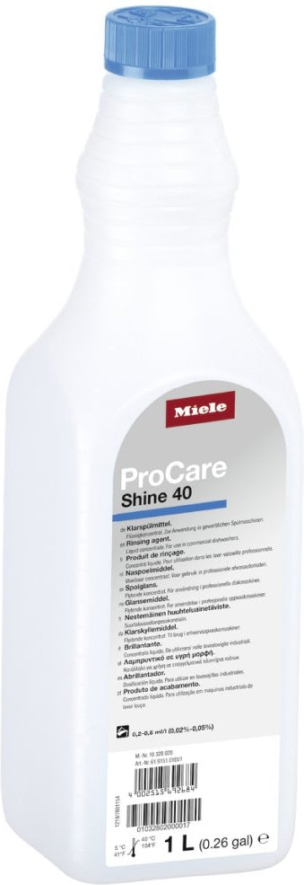 Miele - ProCare Shine Rinse Aid 1L - 40-1L
