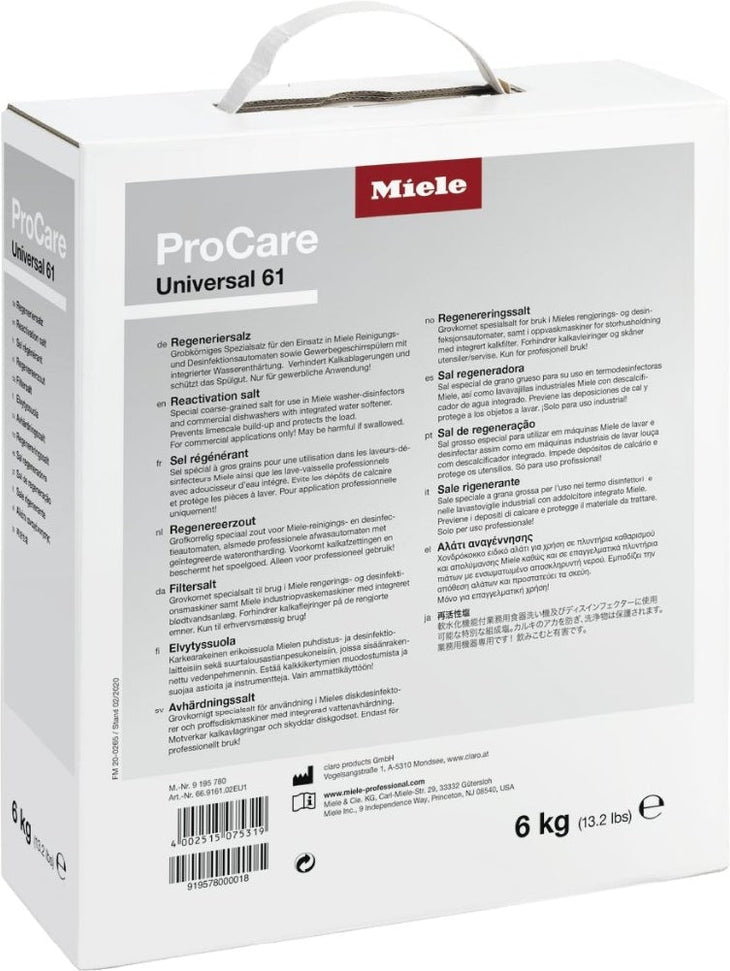 Miele - ProCare Universal Water Softener - 61
