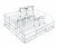 Miele - U 524/1 Lower Basket for Glasses with 4 Rows - U-524-1