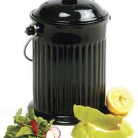 Norpro - 1 Gallon Ceramic Compost Crock Black - 93EB