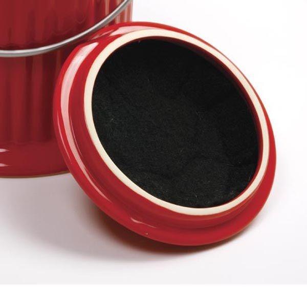 Norpro - 1 Gallon Ceramic Compost Crock Red - 93R