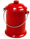 Norpro - 1 Gallon Ceramic Compost Crock Red - 93R