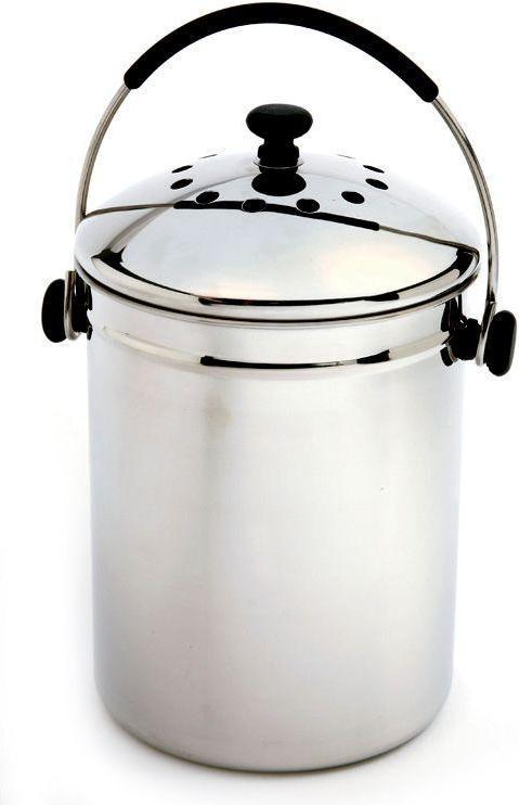 Norpro - 1 Gallon Grip-Ez Stainless Steel Compost Keeper - 95