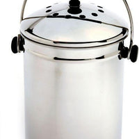 Norpro - 1 Gallon Grip-Ez Stainless Steel Compost Keeper - 95