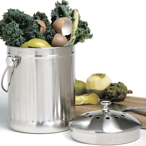 Norpro - 1 Gallon Stainless Steel Compost Keeper - 94