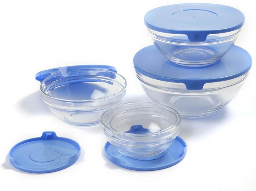 Norpro - 10 Piece Glass Bowl Set with Lids - 1018
